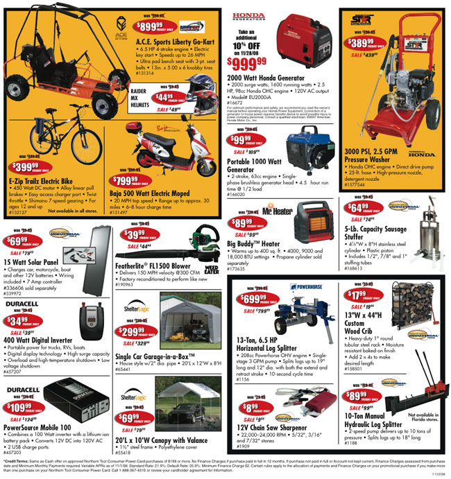 Northern Tool BlackFriday Ad Page 7