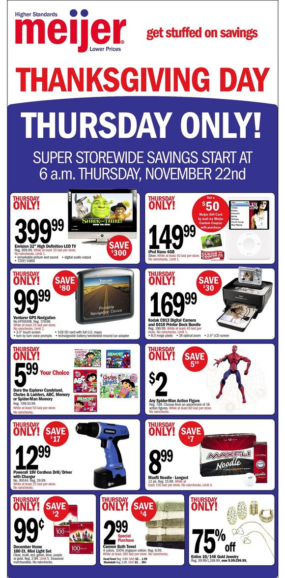 Meijer BlackFriday Ad Page 1
