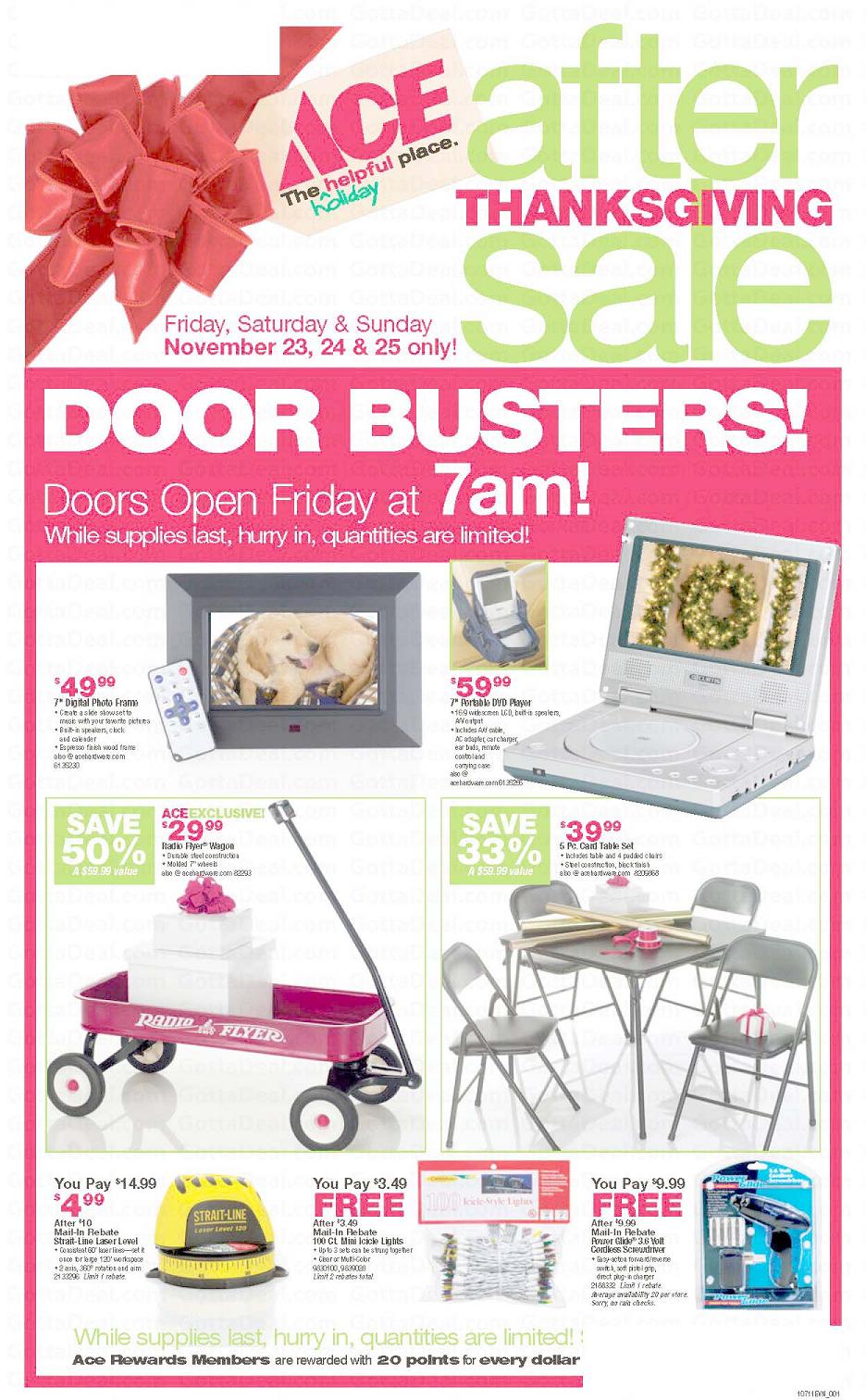 Ace Hardware BlackFriday Ad Page 1